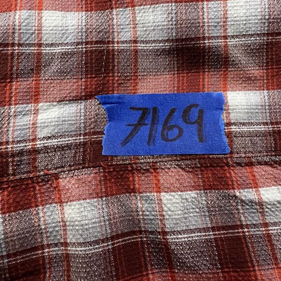 PrAna Shirt Adult Medium Check Button Up Long Sleeve Outdoor Casual Men's - Picture 14 of 14